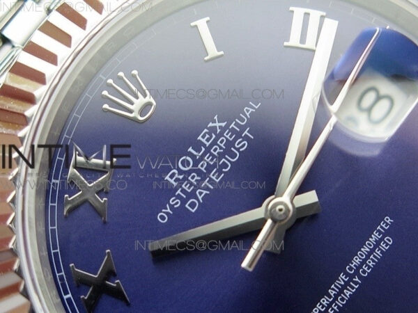 DateJust 41 126334 SS BP 1:1 Best Edition New Version Blue Roman Markers Dial on Jubilee Bracelet – Bild 7
