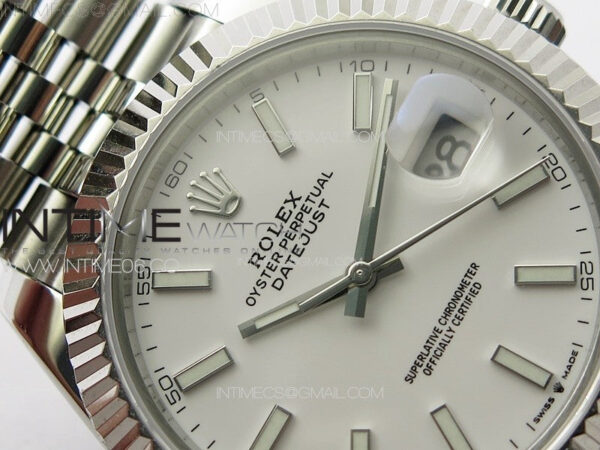 DateJust 41MM 126334 SS APSF 1:1 Best Edition White Fluted Dial on SS Jubilee Bracelet SA3235 – Bild 7