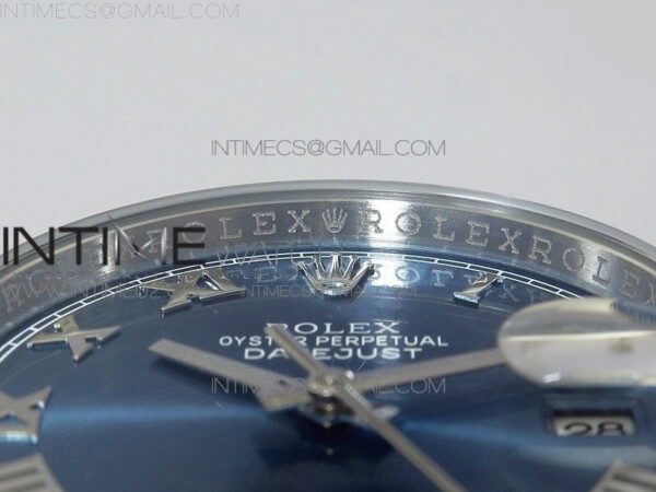 DateJust 36 SS 116234 ARF 1:1 Best Edition Blue dial Roman Markers on SS Jubilee Bracelet SA3135 – Bild 7