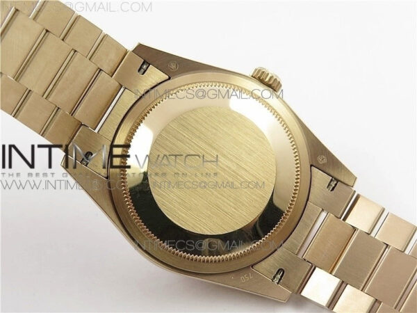 Day-Date 36 128239 RG BP Best Edition Brown Crystal Markers Dial on RG President Bracelet – Bild 6