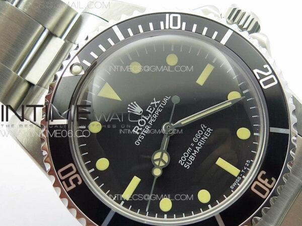 Vintage Submariner 1680 No Date SS JKF Best Edition Black Dial on SS Bracelet (Style1)A2836 – Bild 7