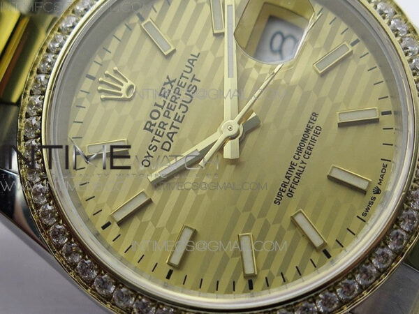 DateJust 36 SS/YG 126283 JDF 1:1 Best Edition New YG Dial on Oyster Bracelet – Bild 7