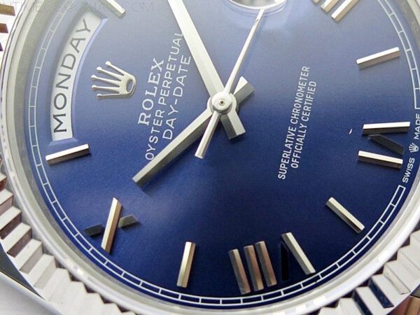 Day Date 40mm 228239 Gain Weight SS/tungsten APSF 1:1 Best Edition Blue Dial Roman Markers on SS President Bracelet A2836 – Bild 7