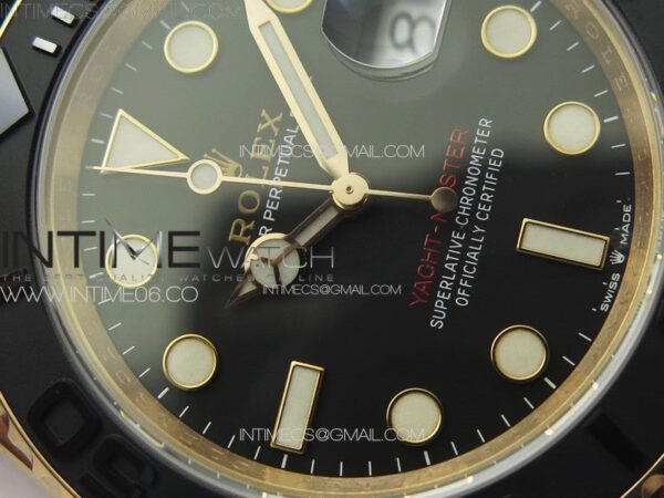 Yacht-Master 126655 RG C+F 1:1 Best Edition Black Ceramic Bezel on Oysterflex Rubber Strap VR3235 – Bild 7