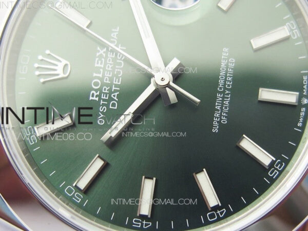 DateJust 41 126300 904L SS VSF 1:1 Best Edition Green Dial on Jubilee Bracelet VS3235 – Bild 7