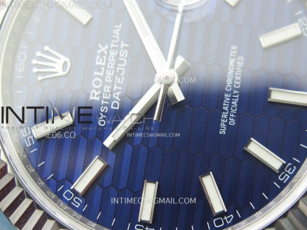 DateJust 41 126334 904L Steel NTF 1:1 Best Edition Blue Fluted Dial on Jubilee Bracelet VR3235 – Bild 7