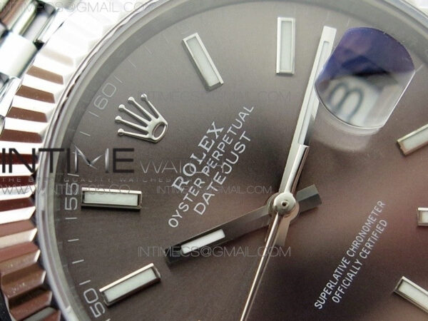 DateJust 41 126334 SS BP 1:1 Best Edition New Version Gray Dial on Jubilee Bracelet – Bild 7