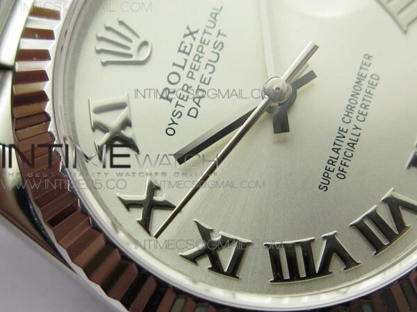 Datejust 31mm 278275 SS BP Best Edition Silver Roman Markers Dial on SS President Bracelet – Bild 7