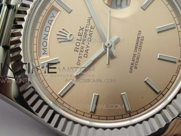 Day-Date 40mm 228239 BP New Dial Version 904 SS RG Stick Markers Dial on SS President Bracelet A2836 – Bild 7