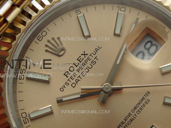 DateJust 41 126331 904L SS/RG GMF 1:1 Best Edition Champagne Gold Dial On Jubilee Bracelet VR3235 – Bild 8