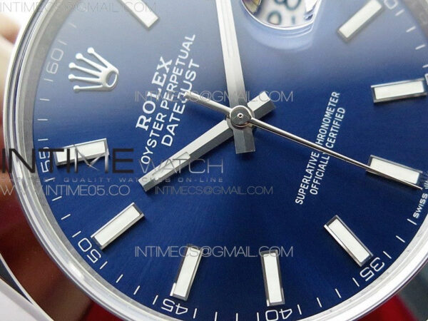 DateJust 41 126300 904L SS VSF 1:1 Best Edition Blue Dial on Oyster Bracelet VS3235 – Bild 8