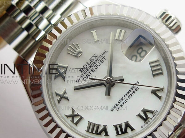Datejust 28mm 279174 SS BP Best Edition White Roman Markers Dial on SS Jubilee Bracelet ETA2671 – Bild 7