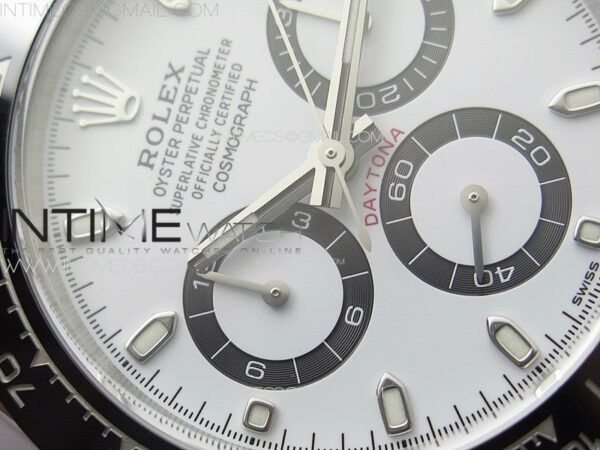 Daytona 116500 Clean 1:1 Best Edition 904L SS Case and Bracelet White Dial SA4130 – Bild 7