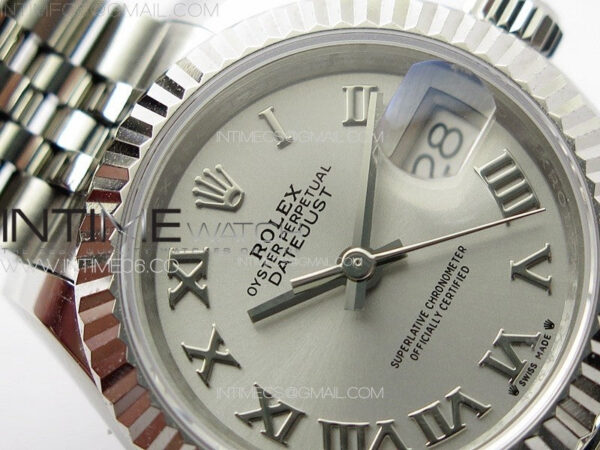 Datejust 28mm 279179 SS APSF Best Edition Silver Dial Roman Markers on SS Jubilee Bracelet NH05 – Bild 8