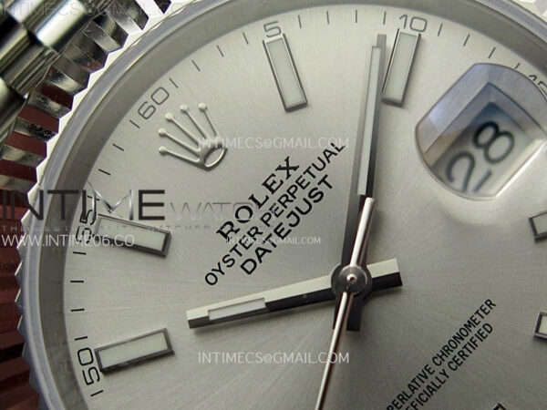 DateJust 41mm 126334 904 SS ARF 1:1 Best Edition Silver Dial Sticks Markers on Jubilee Bracelet SH3235 – Bild 8