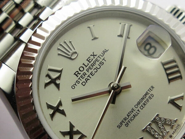 Datejust 31mm 278271 SS BP Best Edition Silver Roman Markers @6 Crystal Dial on Jubilee Bracelet – Bild 9