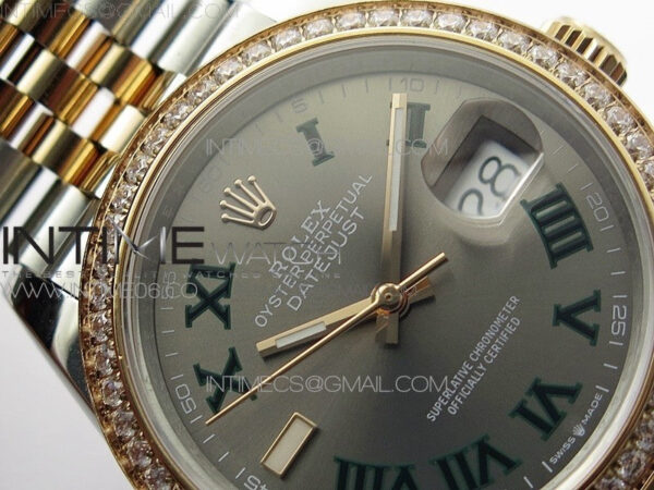 DateJust 36 SS/RG 126281 BP 1:1 Best Edition Gray Dial on Jubilee Bracelet – Bild 8