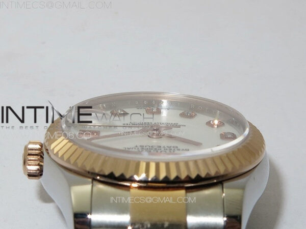 DateJust 31mm 72610 SS/RG APSF Best Edition White MOP Dial Crystals Markers on Oyster Bracelet A2824 – Bild 8