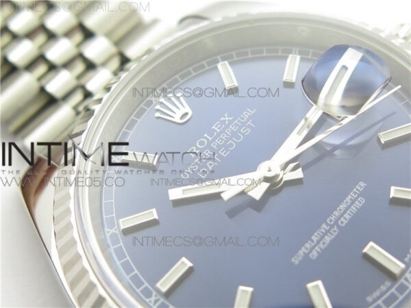 DateJust 36 SS 116234 ARF 1:1 Best Edition 904L Steel Blue Dial on Jubilee Bracelet SH3135 V3 – Bild 8