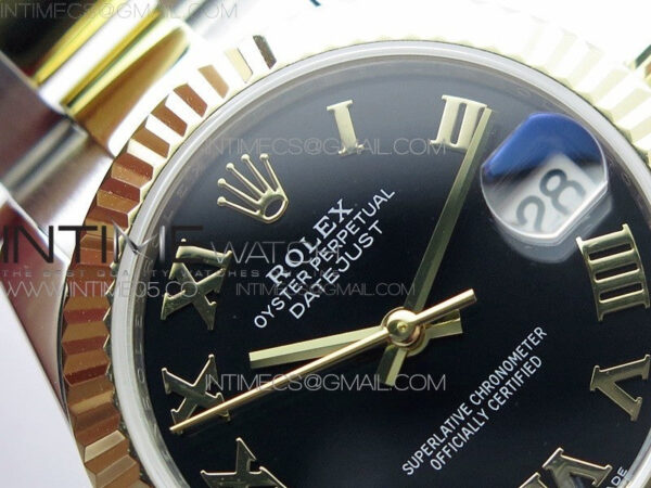 Datejust 31mm 278273 SS/YG BP Best Edition Black Roman Markers Dial on SS/YG Oyster Bracelet – Bild 8