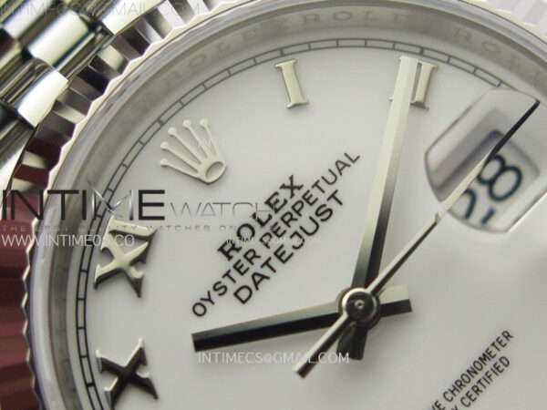 DateJust 36 SS 126234 VSF 1:1 Best Edition 904L Steel White Dial Roman Markers on Jubilee Bracelet VS3235 – Bild 8