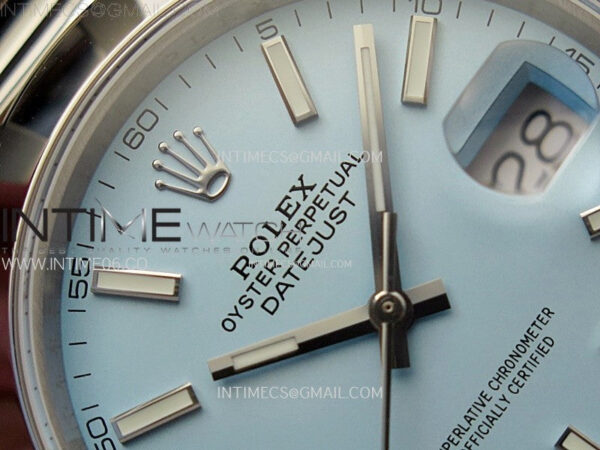 DateJust 41 126300 SS BP 1:1 Best Edition Ice Blue Dial on Oyster Bracelet – Bild 8