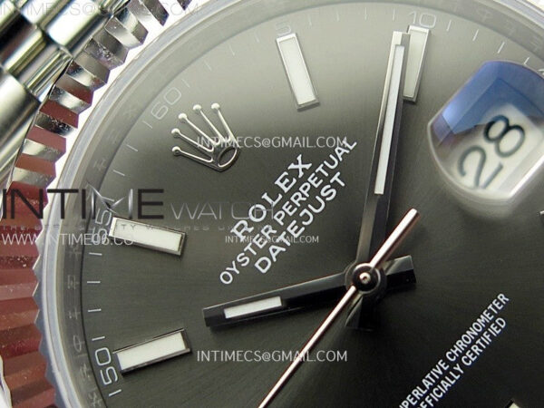 DateJust 41mm 126334 904 SS ARF 1:1 Best Edition Rhodium Dial Sticks Markers on Jubilee Bracelet SH3235 – Bild 8