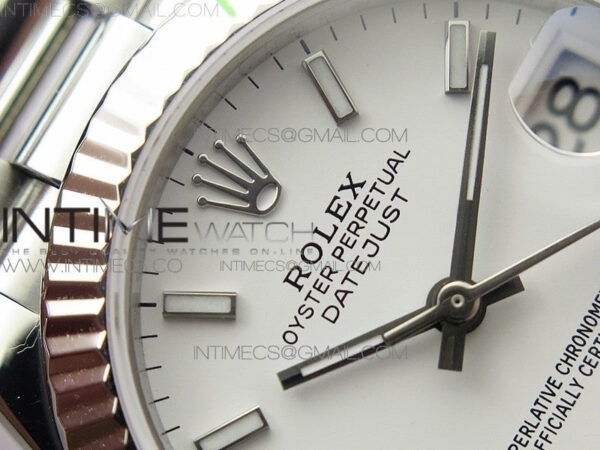 Datejust 31mm 278275 SS BP Best Edition White Stick Markers Dial on SS President Bracelet – Bild 10