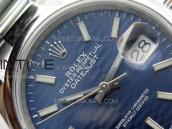 DateJust 36 SS 126200 BP 1:1 Best Edition New Blue Dial on Oyster Bracelet – Bild 8