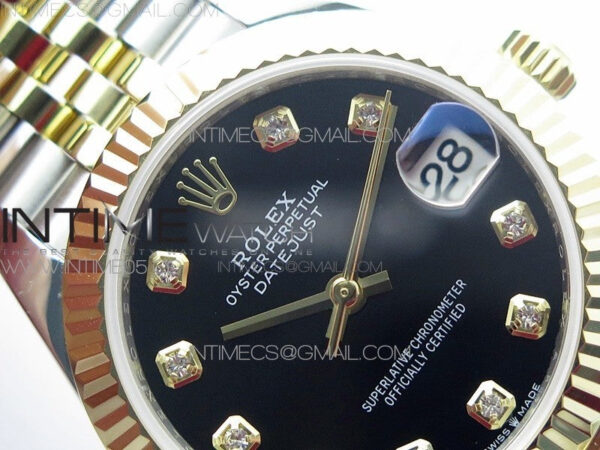 Datejust 31mm 278273 SS/YG BP Best Edition Black Diamond Markers Dial on SS/YG Jubilee Bracelet – Bild 8