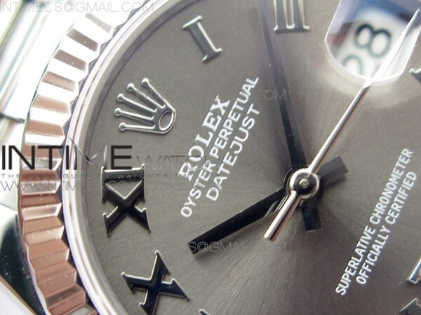 Datejust 31mm 278275 SS BP Best Edition Gray Roman Markers Dial(@6 Crystal Makrer) on SS President Bracelet – Bild 6