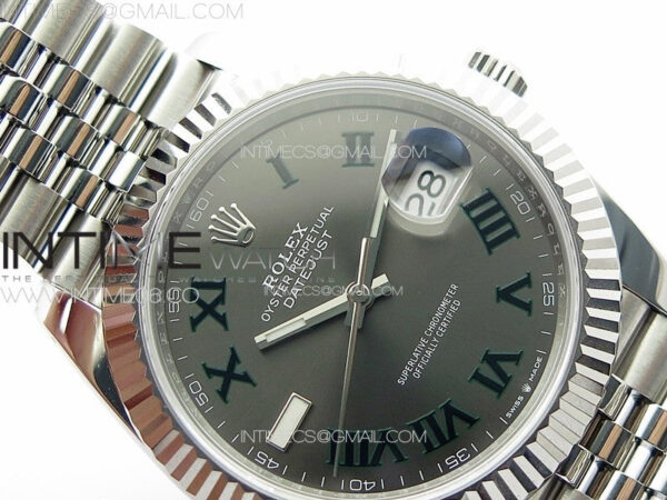 DateJust 41 126334 NTF 1:1 Best Edition 904L Steel Gray Roman Dial on Jubilee Bracelet VR3235 – Bild 8