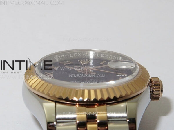Datejust 28mm 279179 SS/RG APSF Best Edition Blue Dial Roman Markers on SS/RG Jubilee Bracelet NH05 – Bild 8