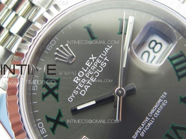DateJust 36 SS 126234 VSF 1:1 Best Edition 904L Steel Gray Dial Roman Markers on Jubilee Bracelet VS3235 – Bild 8