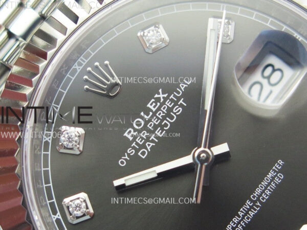 DateJust 41 126334 904L Steel NTF 1:1 Best Edition Gray Dial Crystals Makers on Jubilee Bracelet VR3235 – Bild 8