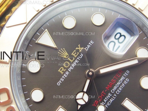 Yacht-Master 126621 904L/RG Clean 1:1 Best Edition Brown Dial On 904L/RG Bracelet VR3235 – Bild 8