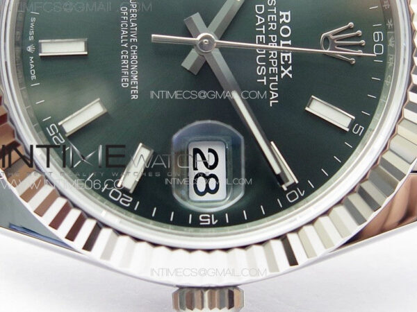 DateJust 41 126334 904L SS VSF 1:1 Best Edition Green Dial on Jubilee Bracelet VS3235 – Bild 8
