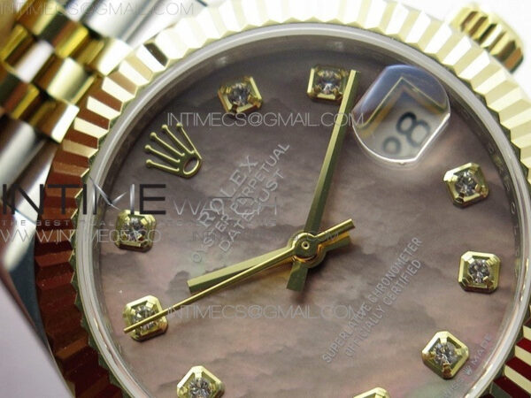 Datejust 31mm 278273 SS/YG BP Best Edition Brown MOP Diamond Markers Dial on SS/YG Jubilee Bracelet – Bild 8