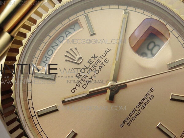 Day-Date 40mm 228239 BP New Dial Version 904 RG Stick Markers RG Dial on RG President Bracelet A2836 – Bild 8