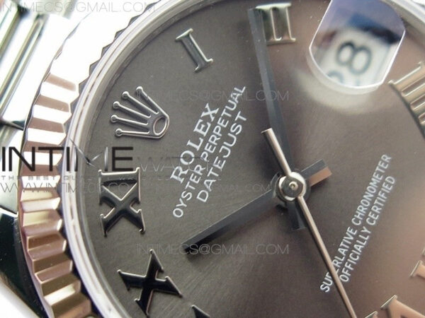 Datejust 31mm 278275 SS BP Best Edition Gray Roman Markers Dial on SS President Bracelet – Bild 8