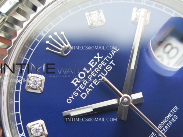 DateJust 41 126334 904L Steel NTF 1:1 Best Edition Blue Dial Crystals Makers on Jubilee Bracelet VR3235 – Bild 8