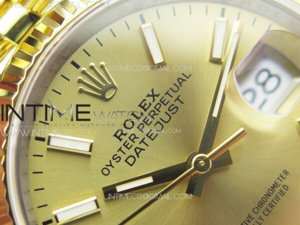 DateJust 36 904L SS/YG 126233 VSF 1:1 Best Edition Gold Stick Dial on Jubilee Bracelet VS3235 – Bild 8