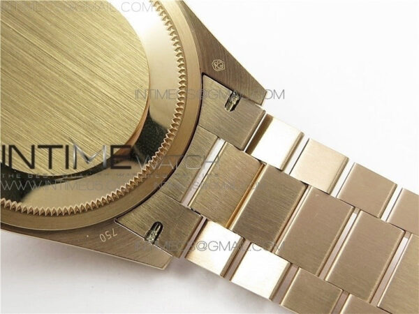 Day-Date 36 128239 RG BP Best Edition Pink Gold Sticks Markers Dial on RG President Bracelet – Bild 8