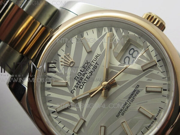 DateJust 36 SS/RG 126201 BP 1:1 Best Edition Silver/Gray Dial on Oyster Bracelet – Bild 7