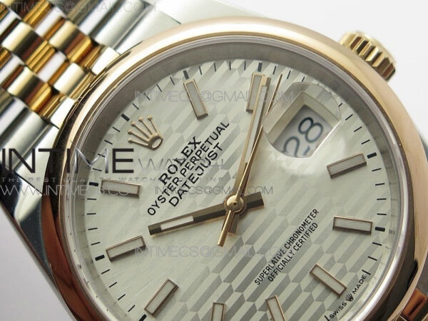 DateJust 36 SS/RG 126201 BP 1:1 Best Edition Silver Dial on Jubilee Bracelet – Bild 8