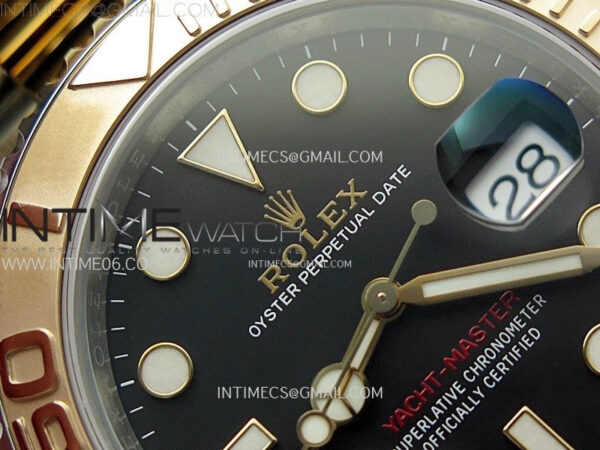 Yacht-Master 126621 904L/RG VSF 1:1 Best Edition Black Dial On 904L/RG Bracelet VS3235 – Bild 9