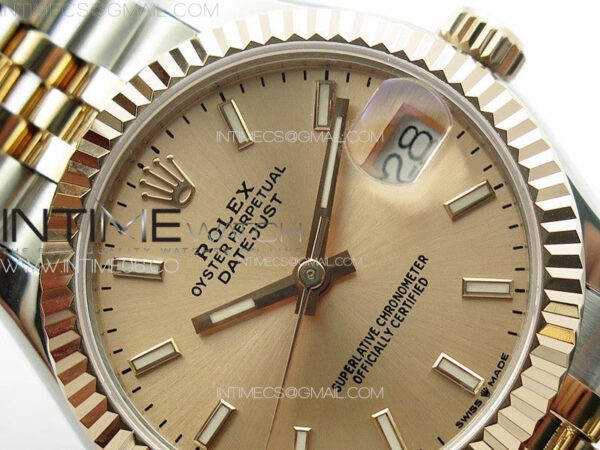 DateJust 31mm 178271 SS/RG APSF Best Edition RG Dial Sticks Markers on Jubilee Bracelet A2824 – Bild 10