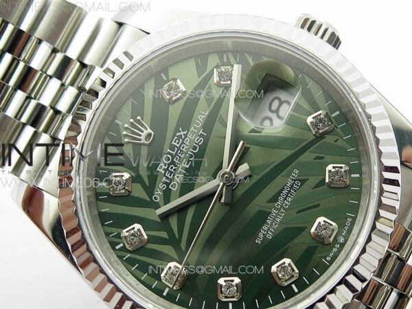 DateJust 36 SS 126233 JDF 1:1 Best Edition New Green Dial on Jubilee SS Bracelet – Bild 9