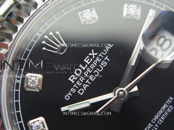 DateJust 41 126334 904L Steel NTF 1:1 Best Edition Black Dial Crystals Makers on Jubilee Bracelet VR3235 – Bild 8