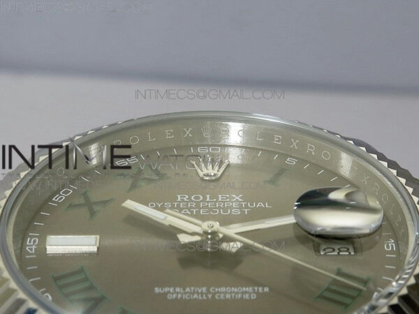 DateJust 41 126334 SS BP 1:1 Best Edition New Version Gray Style01 Roman Markers Dial on Jubilee Bracelet – Bild 9